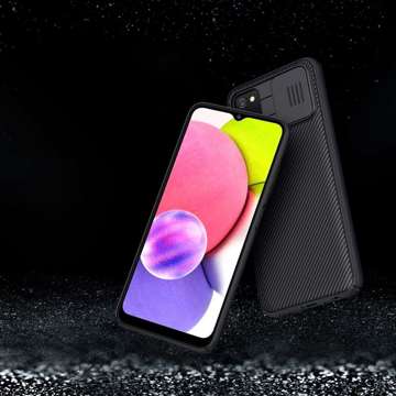 Etui Nillkin CamShield für Samsung Galaxy A03s Schwarz