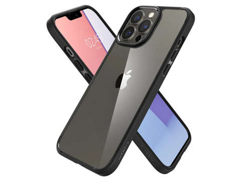 Etui Obudowa Hülle Spigen Ultra Hybrid für Apple iPhone 13 Pro Max Mattschwarz