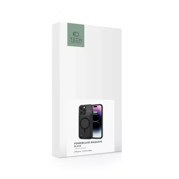 Etui Powercase Magsafe 8500mAh für Apple iPhone 15 Pro Max Schwarz