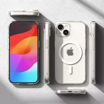 Etui Ringke Fusion Magnetic MagSafe für Apple iPhone 15 Plus Matte Clear