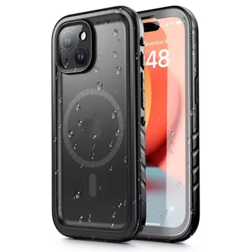 Etui ShellBox Magsafe IP68 für Apple iPhone 15 Plus Schwarz