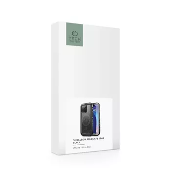 Etui Shellbox Magsafe IP68 für Apple iPhone 15 Pro Max Schwarz