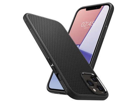 Etui Spigen Liquid Air für Apple iPhone 12/ 12 Pro 6.1 Mattschwarz