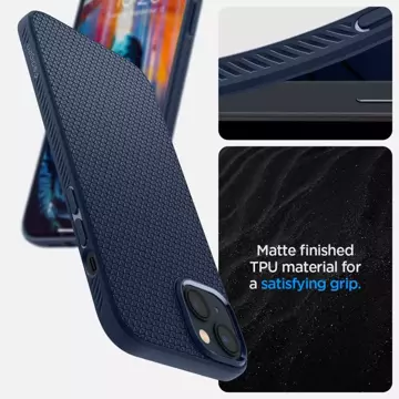 Etui Spigen Liquid Air für Apple iPhone 14 Plus Marineblau