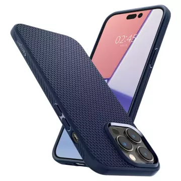 Etui Spigen Liquid Air für Apple iPhone 14 Pro Max Marineblau