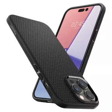 Etui Spigen Liquid Air für Apple iPhone 14 Pro Max Mattschwarz