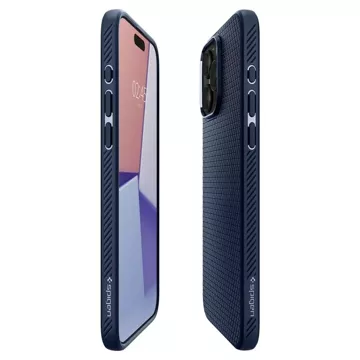 Etui Spigen Liquid Air für Apple iPhone 15 Pro Marineblau