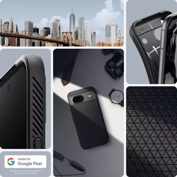 Etui Spigen Liquid Air für Google Pixel 8A Mattschwarz