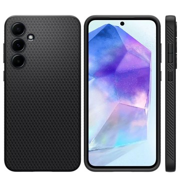 Etui Spigen Liquid Air für Samsung Galaxy A55 5G Mattschwarz