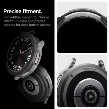 Etui Spigen Liquid Air für Samsung Galaxy Watch 6 Classic (43 mm) mattschwarz