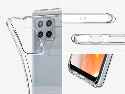 Etui Spigen Liquid Crystal für Samsung Galaxy A42 5G Crystal Clear