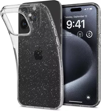 Etui Spigen Liquid Crystal für iPhone 15 Pro Glitzerkristall