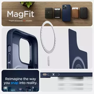 Etui Spigen Mag Armor für Apple iPhone 14 Pro Max Marineblau