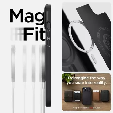 Etui Spigen Optik Armor Mag MagSafe für Apple iPhone 14 Schwarz