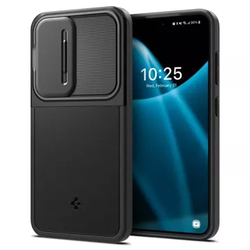 Etui Spigen Optik Armor für Samsung Galaxy S24 Schwarz