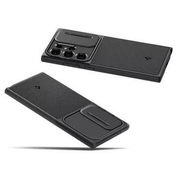 Etui Spigen Optik Armor für Samsung Galaxy S24 Ultra Schwarz