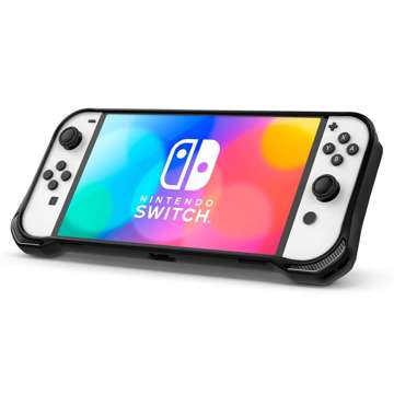 Etui Spigen Rugged Armor für Nintendo Switch Oled Mattschwarz