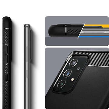 Etui Spigen Rugged Armor für Samsung Galaxy A52s/ A52 LTE/ 5G Mattschwarz