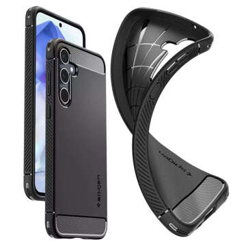 Etui Spigen Rugged Armor für Samsung Galaxy A55 5G Mattschwarz