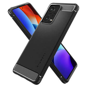 Etui Spigen Rugged Armor für Xiaomi Redmi Note 12 Pro Plus 5G Mattschwarz