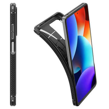 Etui Spigen Rugged Armor für Xiaomi Redmi Note 12 Pro Plus 5G Mattschwarz