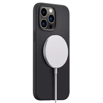 Etui Spigen Silicone Fit Mag MagSafe für Apple iPhone 14 Pro Max Schwarz