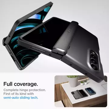 Etui Spigen Slim Armor Pro für Samsung Galaxy Z Fold 4 Schwarz
