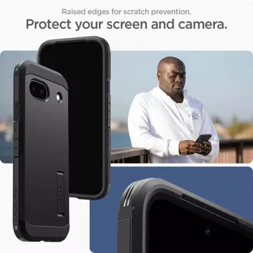 Etui Spigen Tough Armor für Google Pixel 8A Schwarz