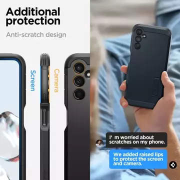 Etui Spigen Tough Armor für Samsung Galaxy A14 4G / LTE Schwarz