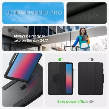 Etui Spigen Ultra Hybrid „Pro“ für Apple iPad Air 13 2024 Schwarz