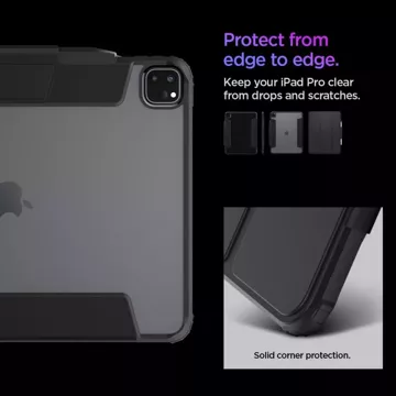 Etui Spigen Ultra Hybrid „Pro“ für Apple iPad Pro 13 7 / 2024 Schwarz