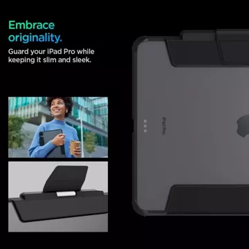 Etui Spigen Ultra Hybrid „Pro“ für Apple iPad Pro 13 7 / 2024 Schwarz