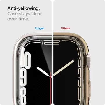 Etui Spigen Ultra Hybrid für Apple Watch 7 / 8 / 9 (41 mm) Crystal Clear