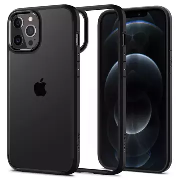 Etui Spigen Ultra Hybrid für Apple iPhone 12/ 12 Pro 6.1 Mattschwarz