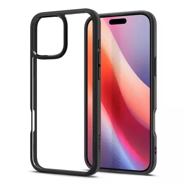 Etui Spigen Ultra Hybrid für Apple iPhone 16 Pro Mattschwarz