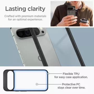 Etui Spigen Ultra Hybrid für Google Pixel 9 Pro XL Mattschwarz