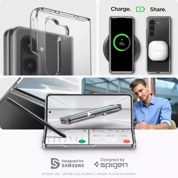 Etui Spigen Ultra Hybrid für Samsung Galaxy Z Fold 5 Crystal Clear