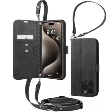 Etui Spigen Wallet „S“ Pro für Apple iPhone 15 Pro Schwarz