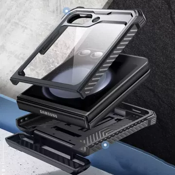 Etui Supcase IBLSN ArmorBox für Samsung Galaxy Z Flip 6 Schwarz