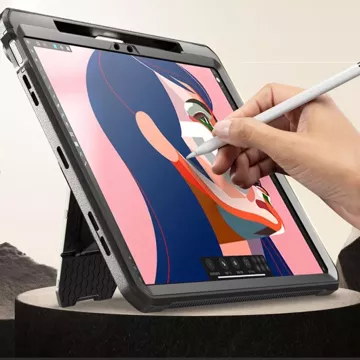 Etui Supcase Unicorn Beetle Pro für Apple iPad Air 13 2024 Schwarz