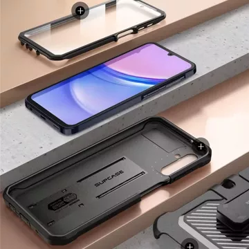 Etui Supcase Unicorn Beetle Pro für Samsung Galaxy A15 4G / 5G Schwarz