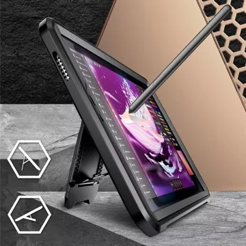 Etui Supcase Unicorn Beetle Pro für Samsung Galaxy Tab A9 8.7 X110 / X115 Schwarz