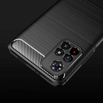 Etui TPUcarbon für Xiaomi Redmi Note 11S 5G / Poco M4 Pro 5G Schwarz