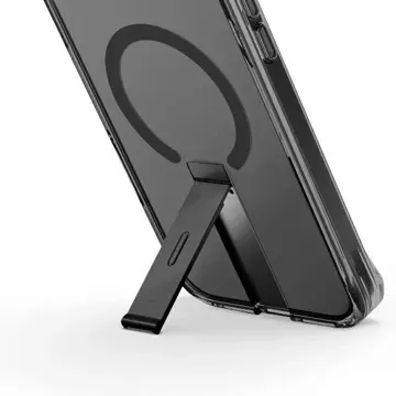 Etui UNIQ Eleva mit vertikalem Stand für iPhone 16 Pro Max 6,9" Schwarz/Carbonschwarz