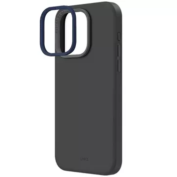 Etui UNIQ Lino Hue für iPhone 15 Pro Max 6,7" Magclick Charging szary/charcoal grey