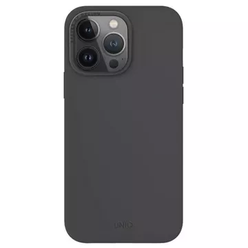 Etui UNIQ Lino Hue für iPhone 15 Pro Max 6,7" Magclick Charging szary/charcoal grey