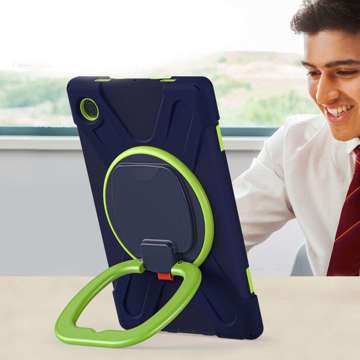 Etui X-Armor für Samsung Galaxy Tab A8 10.5 X200 / X205 Navy/Lime