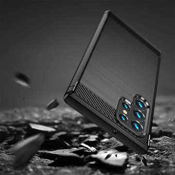 Etui für Samsung Galaxy S22 Ultra Alogy Rugged Armor obudowa TPU Carbon Black