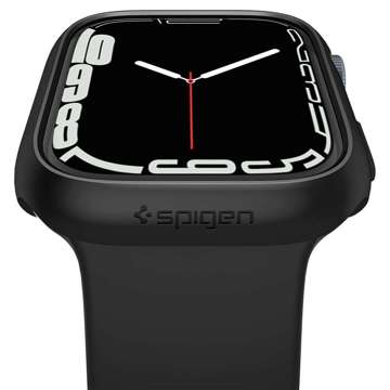 Etui für Smartwatch Spigen Thin Fit für Apple Watch 7 45mm Schwarz