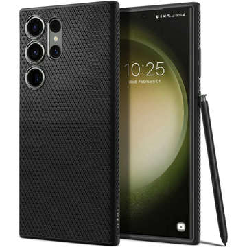 Etui für Spigen Liquid Air für das Samsung Galaxy S23 Ultra Matte Black